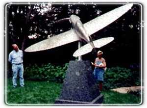 F 37 " Spitfire" Monumental Bronze Sculpture