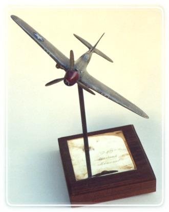 P40 Warhawk Desktop Bronze Sculptor